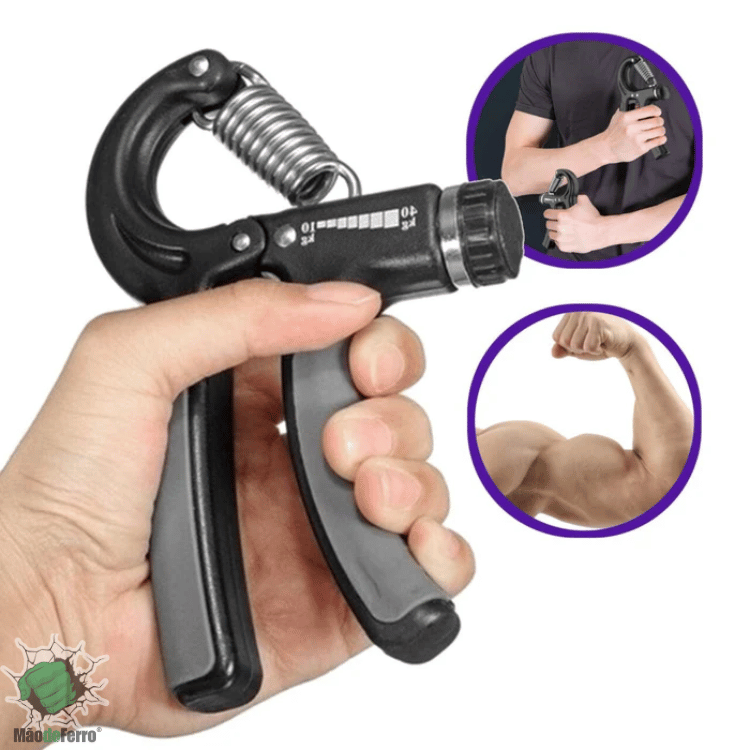 Hand Grip MãoDeFerro™ - Fortalecedor de Músculos